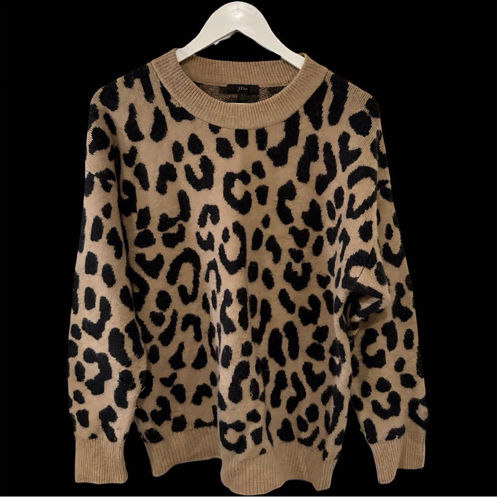 J. Crew Cheetah Print Sweater